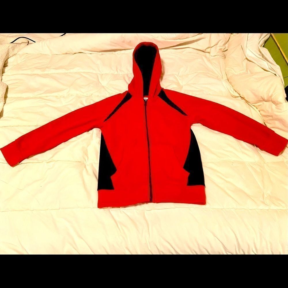 Place Est 1989 Boys Hooded Zip Jacket Red/Navy M